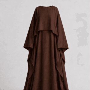 Set n7 Ensemble pudique en coton marron douceur et sophistication