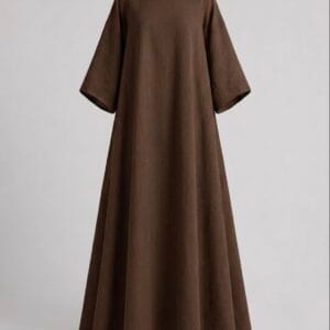 Alternative view of Set n7 Ensemble pudique en coton marron douceur et sophistication
