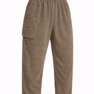 Saroual NEMA homme / velours côtelé taupe haut de gamme.