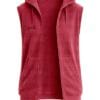 Gilet sans manches  NEMA en velours côtelé bordeaux haut de gamme ISM