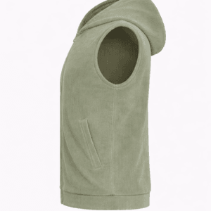 Alternative view of Gilet NEMA vert sauge: éclat et style minimaliste