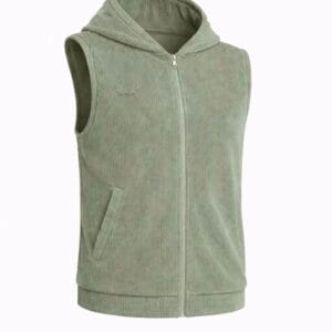 Gilet NEMA vert sauge: éclat et style minimaliste