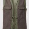 Gilet MAZIDJ Kaki haute couture | ISM COUTURE