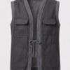 Gilet MAZIDJ tissus haute couture : Fusion kimono & signature orientale | ISM COUTURE