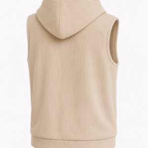 Alternative view of Gilet NEMA Sans Manches en Velours Côtelé Haut de Gamme Made in France | ISM COUTURE