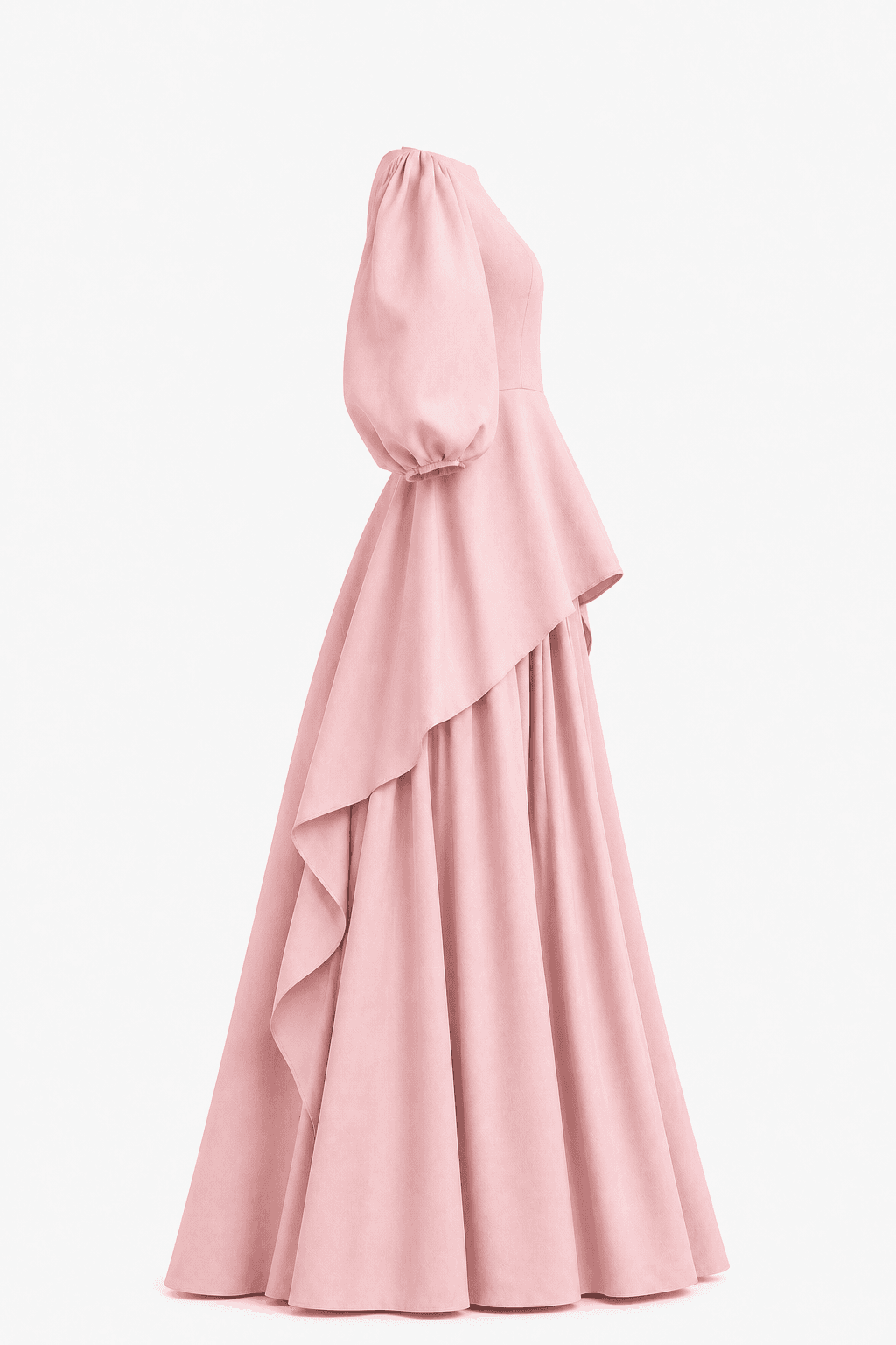 Ensemble LIVIA rose poudré sur mesure / Ensemble Couture Deux Pièces Made in France 2 Ensemble LIVIA rose poudré sur mesure / Ensemble Couture Deux Pièces Made in France – Image 2