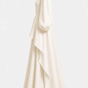 Alternative view of Ensemble Livia beige ivoire | ISM COUTURE