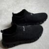 Baskets FADL Sneakers Slip-On Noir Homme/Femme Maille Respirante & Confort